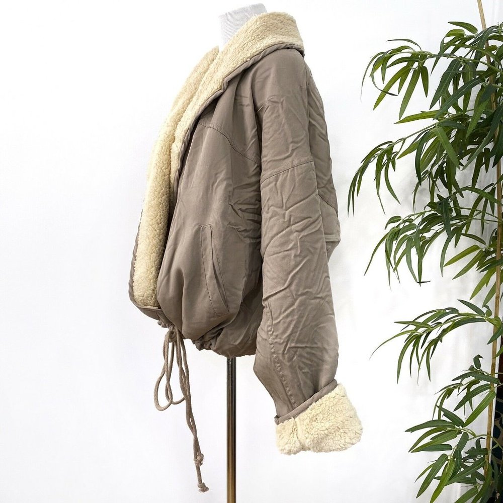 Free People Mix It Up Reversible Sherpa Tie Jacket - Picture 5 of 8
